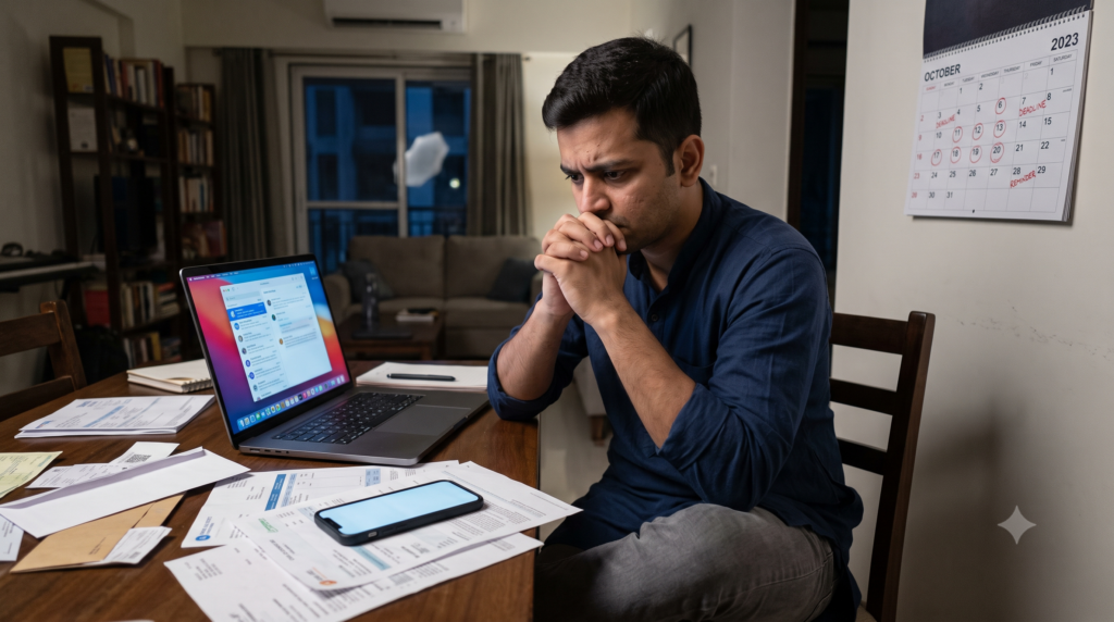 Person experiencing anxiety and excessive worry