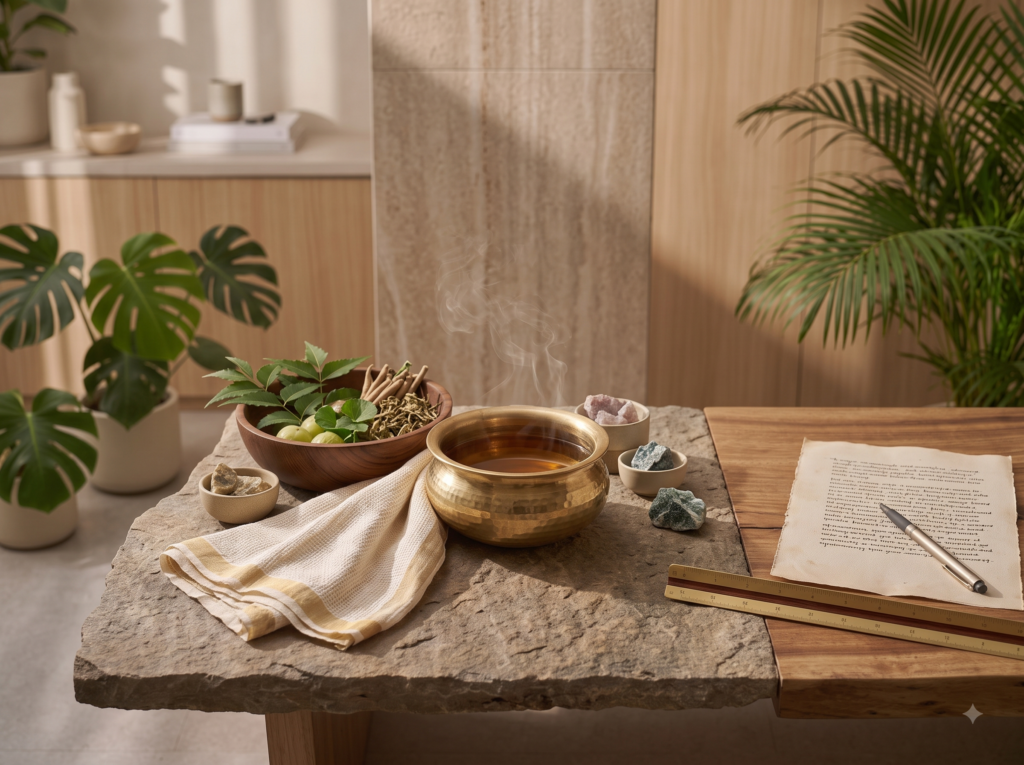 Ayurvedic practitioner providing therapeutic care at PRANA