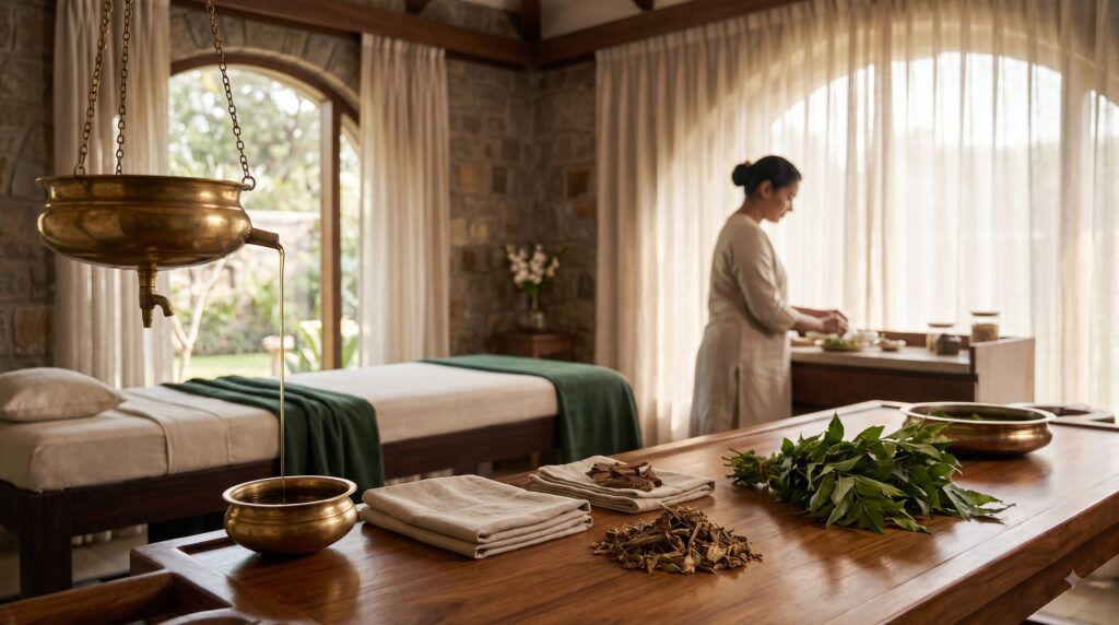 Ayurvedic therapeutic materials and treatment at PRANA