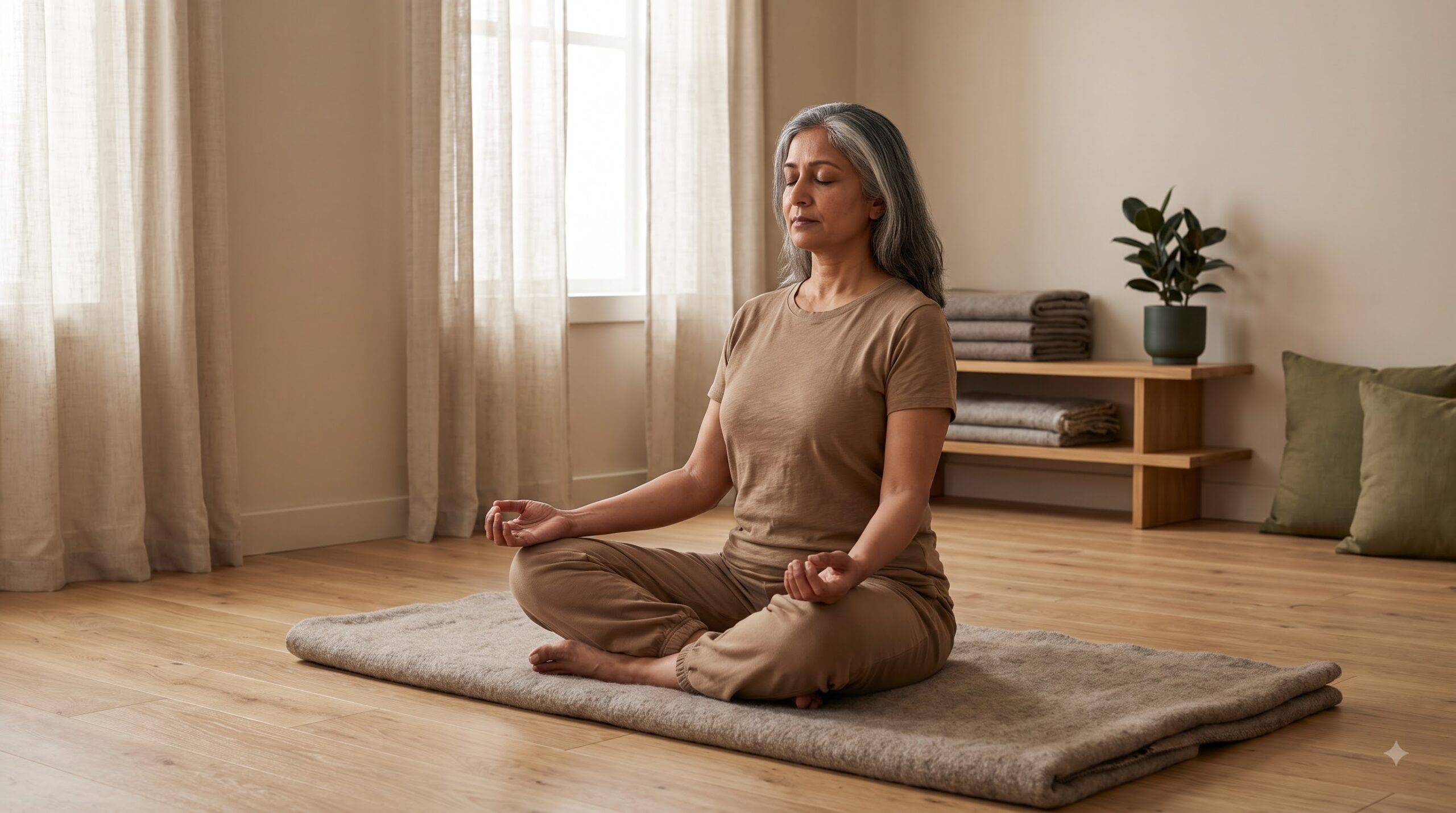 Therapeutic Yoga breathing practice at PRANA